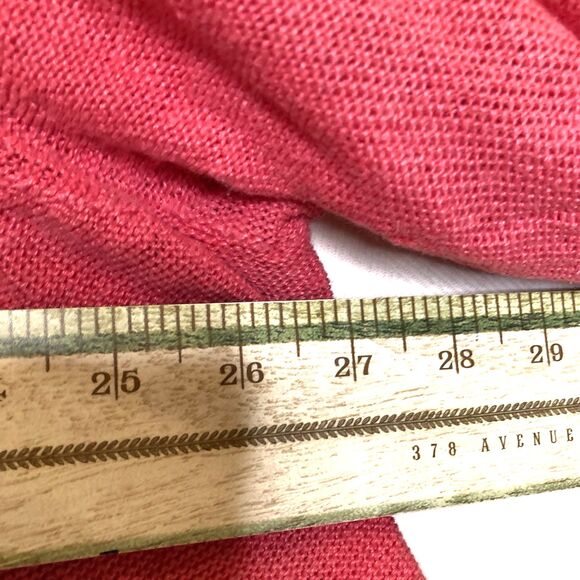 Eileen Fisher 100% Hemp Pink Open Cardigan Waterfall Sweater Plus Size 1X - Picture 7 of 12